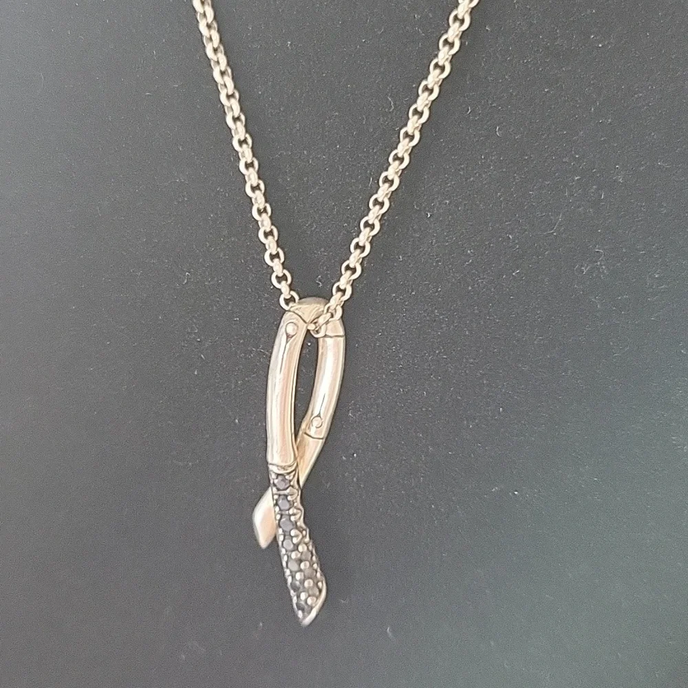 John Hardy Black Sapphire Bamboo Necklace - Picture 3 of 8